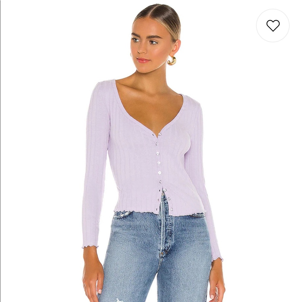 Superdown Nina Button Top In Lavender From Revolve - image 1